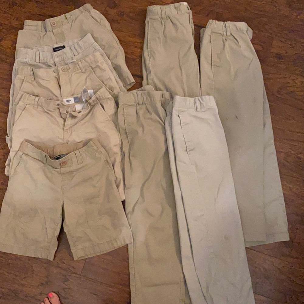 Lot of Boys Uniform Khakis size 8!